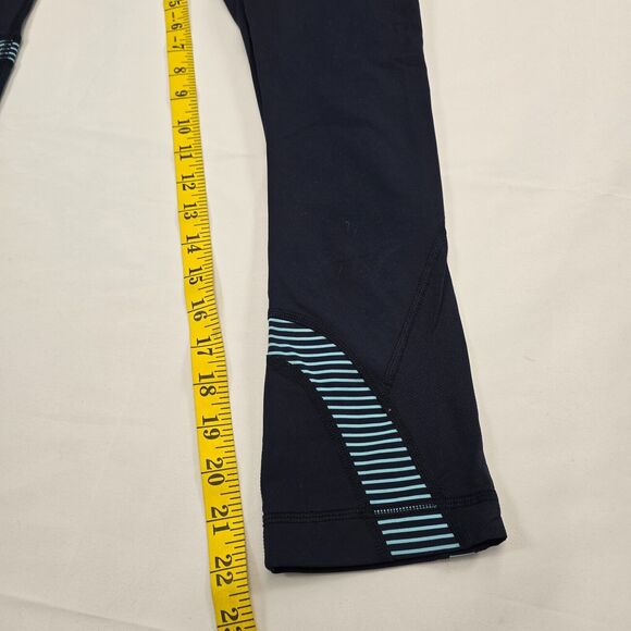 Lululemon Women's Run Inspire Crop II Inkwell Pow Luxtreme Size 4 - Picture 7 of 10
